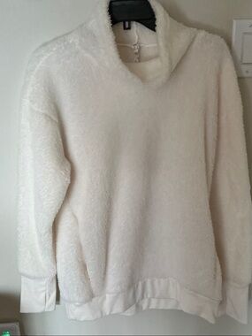 RBX Cream Cozy Cowl Neck Sweater